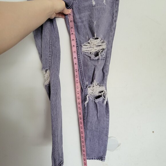 GRLFRND KAROLINA You Got The Look Distressed High Rise Button Fly Jeans Sz 23 - Picture 11 of 16
